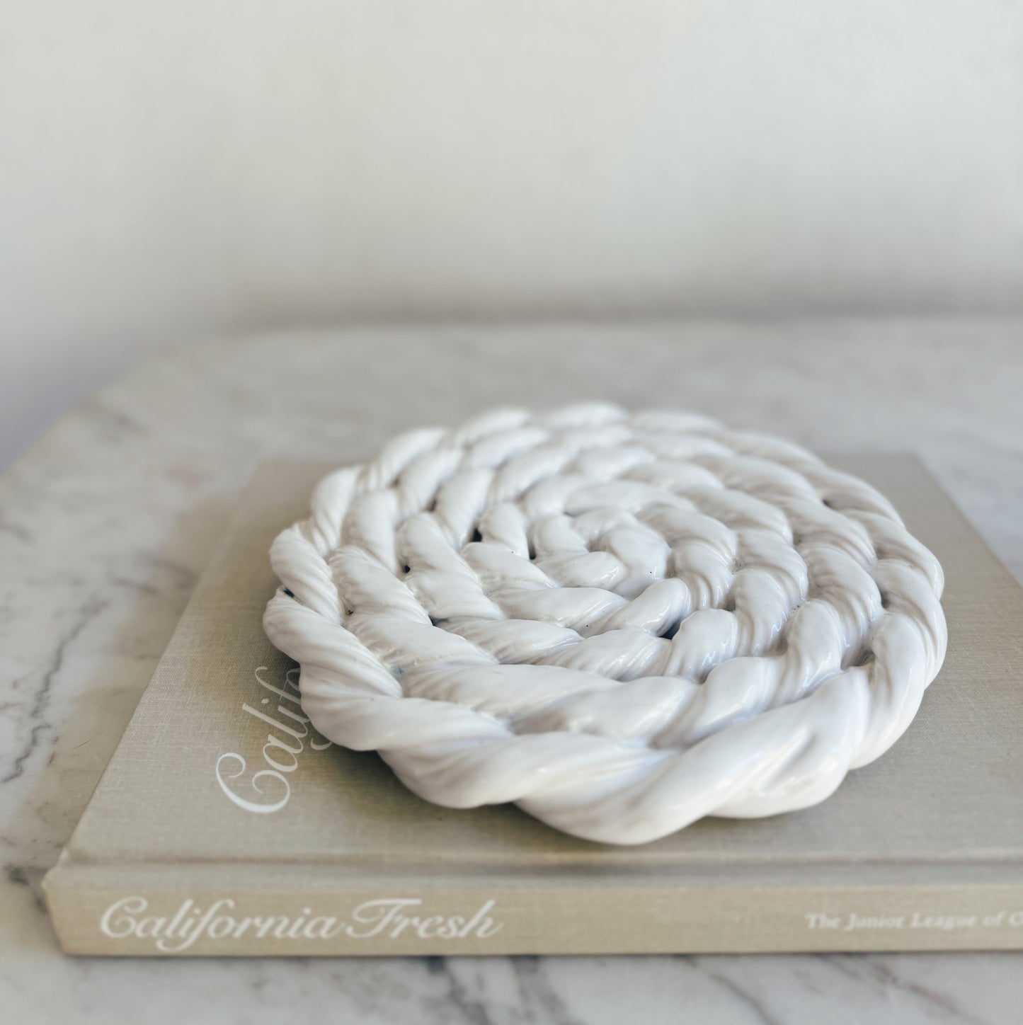 Vintage Ceramic Rope Trivet